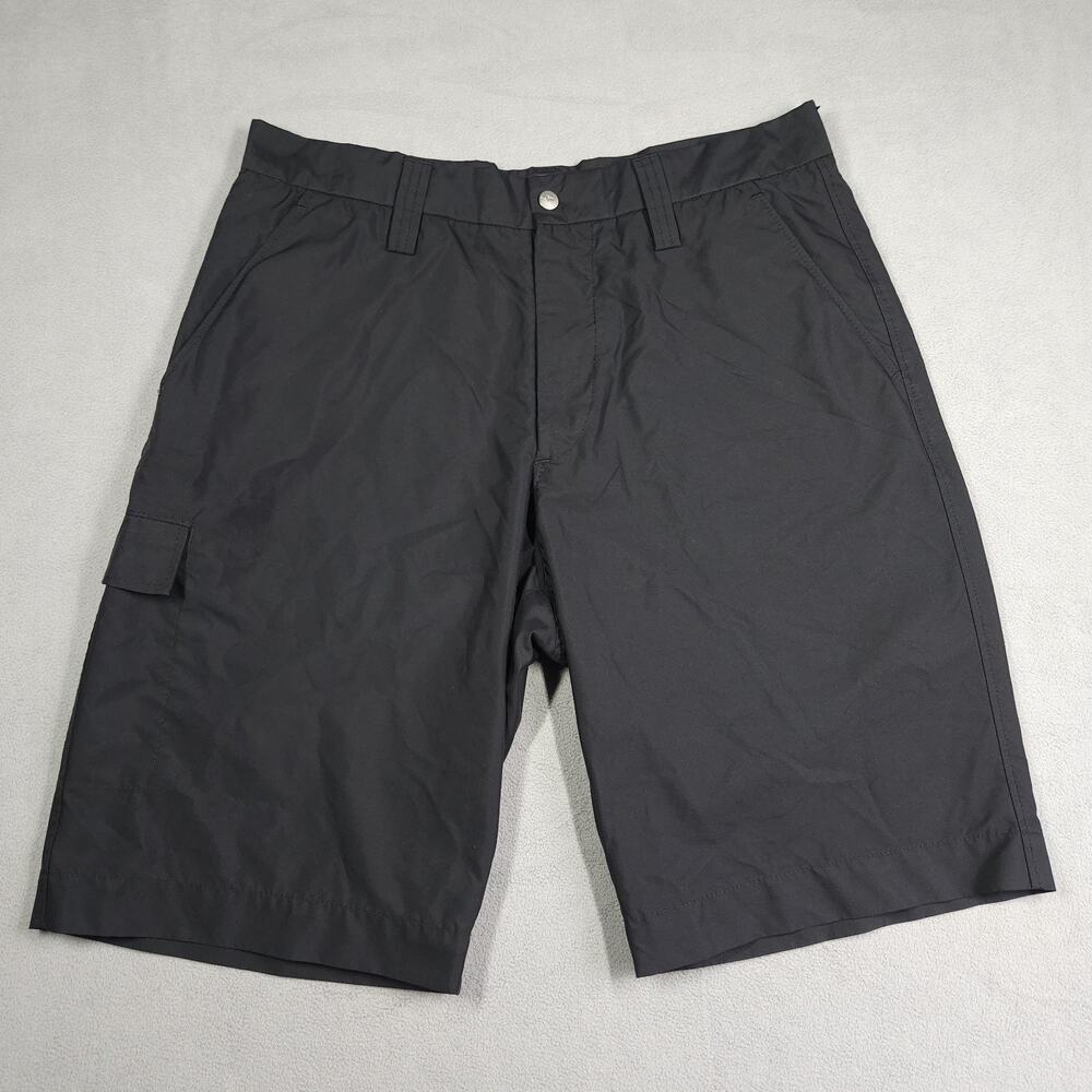 J.Lindeberg Cargo Golf Shorts Mens Size 33 Black Performance Wear‎ 10.5" Inseam